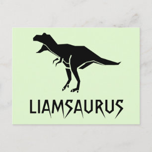Dinosauriername anpassen postkarte