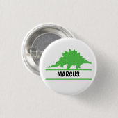 Dinosauriername Button (Vorne & Hinten)