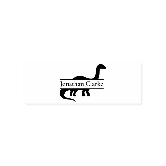 Dinosauriername Selbstfärbende Briefmarke Permastempel (Design)