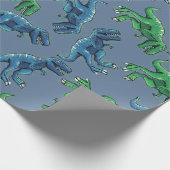 Dinosaurierpapier Geschenkpapier (Ecke)