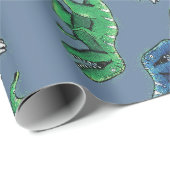 Dinosaurierpapier Geschenkpapier (Rolleneckpunkt)