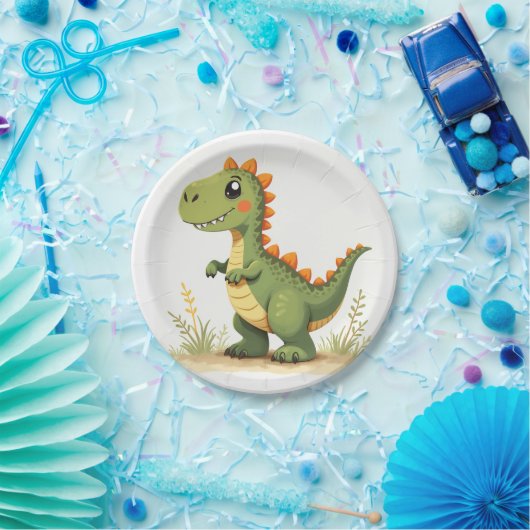 Dinosaurierplatte Pappteller (Party)