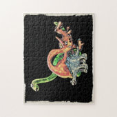 Dinosaurierpuzzle Puzzle (Vertikal)
