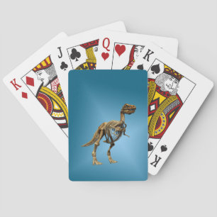 Dinosaurierskelett T. Rex Spielkarten