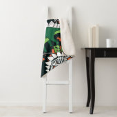 Dinosaurierskelett. Vintage Grunge Sherpadecke (Beispiel)