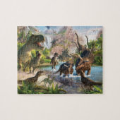 Dinosaurierszene Puzzle (Horizontal)