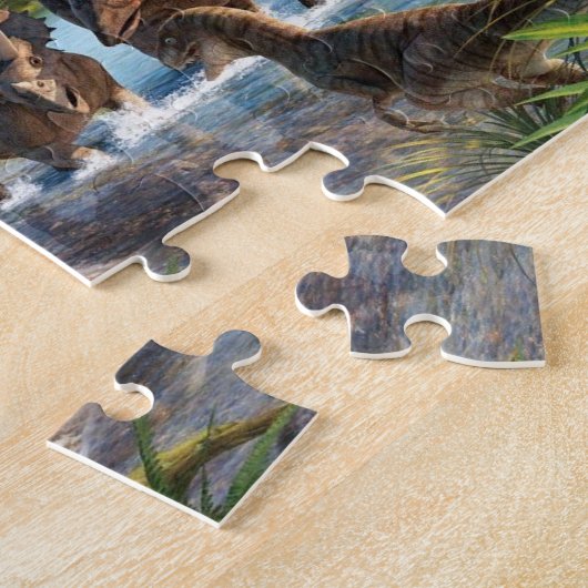 Dinosaurierszene Puzzle (Seite)