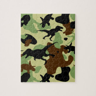 Dinosauriertarnungspuzzlespiel Puzzle