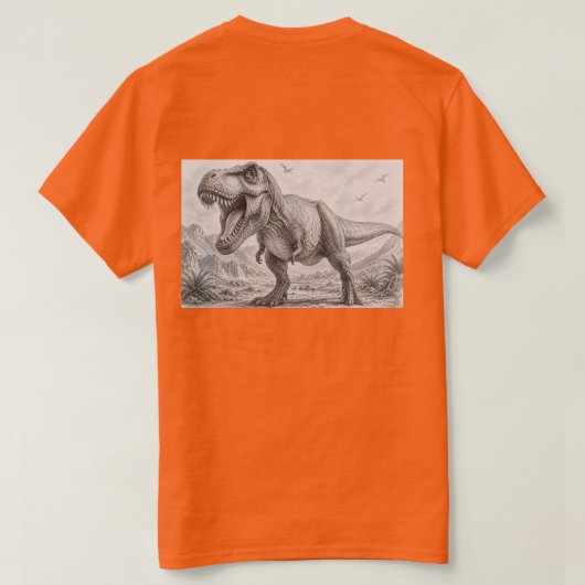 DinosaurierTdising T-Shirt (Design Rückseite)