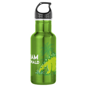 Dinosauriertrinkt grüner Stegosaurus-Jungenname Trinkflasche
