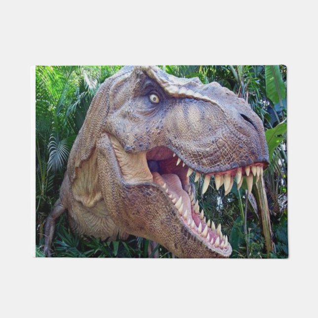 Dinosauriertür für Kinder & Kinder Fußmatte (Vorderseite)