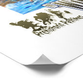 Dinosaurierurlaub wünscht, Sie wären hier Poster (Ecke)