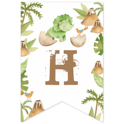 Dinosaurio Wimpelkette (Erste Fahne)