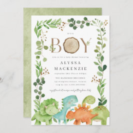 Dinosaurs Baby Shower Invitation Einladung