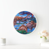 Dinosaurs Clock Große Wanduhr (Zuhause)