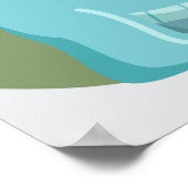 Dinosaurs Crossing, Pterodactyl, Welcome Sign Poster (Ecke)