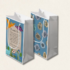 Dinosaurs Crossing, T-rex Baby Shower Kleine Geschenktüte