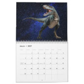 Dinosaurs Dark Shiny Sky Beautiful Wall Kalender (Mär 2027)