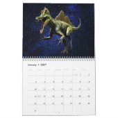 Dinosaurs Dark Shiny Sky Beautiful Wall Kalender (Jan 2027)