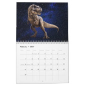 Dinosaurs Dark Shiny Sky Beautiful Wall Kalender (Feb 2027)
