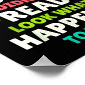 Dinosaurs Didn’t Read Funny Teacher Gift Clroom Hu Poster (Ecke)