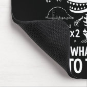 Dinosaurs Didn't Learn Math Funny Math Teacher Stu Mousepad (Ecke)