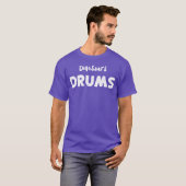 Dinosaurs Drums Music T-Shirt (Vorne ganz)