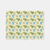 Dinosaurs Fleece Blanket (Vorderseite (Horizontal))