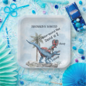 DINOSAUR's GEWOLLT 2-jähriger Geburtstag Pappteller (Party)