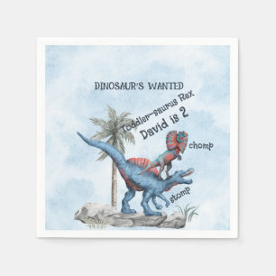 DINOSAUR's GEWOLLT 2-jähriger Geburtstag Serviette