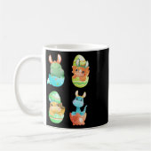 Dinosaurs Hatch Out Of Easter Eggs  Kaffeetasse (Links)