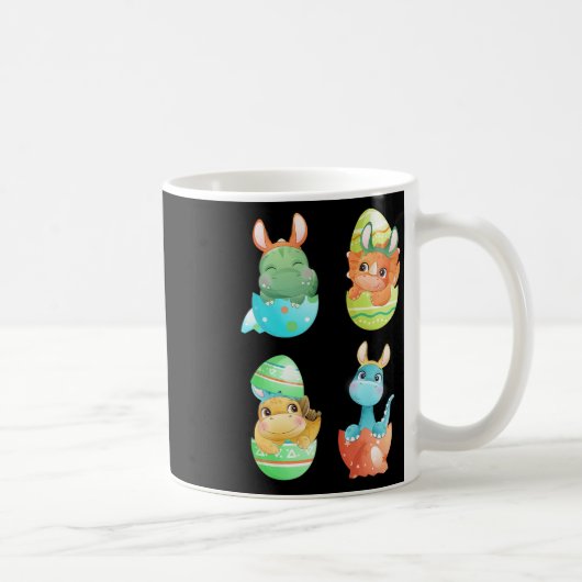 Dinosaurs Hatch Out Of Easter Eggs  Kaffeetasse (Rechts)