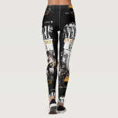 Dinosaurs in Manhattan NYC Leggings (Rückseite)