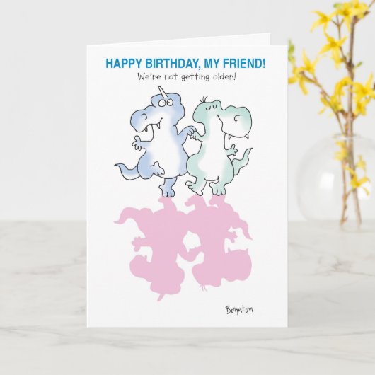 DINOSAURS KARTE (Gelbe Blume)