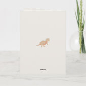 Dinosaurs Kids Hand Drawn Boho Dinosaur Pattern Karte (Rückseite)