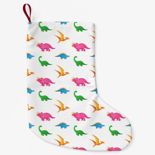DINOSAURS KLEINER WEIHNACHTSSTRUMPF (Vorderseite)