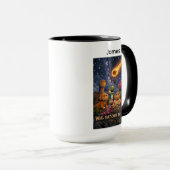 Dinosaurs Looking Up at Incoming Meteor Tasse (VorderseiteRechts)