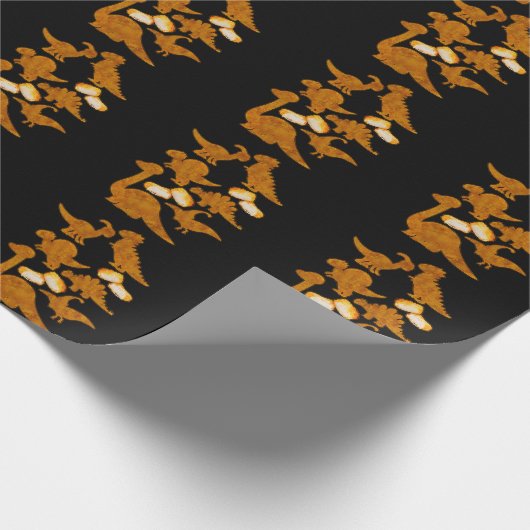 Dinosaurs Nug Life Dino Funny Chicken Nuggets Geschenkpapier (Ecke)