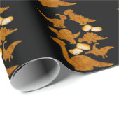 Dinosaurs Nug Life Dino Funny Chicken Nuggets Geschenkpapier (Rolleneckpunkt)