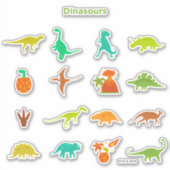 Dinosaurs Pattern Aufkleber (Vorderseite)