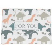 Dinosaurs Pattern Große Geschenktüte (Vorderseite)