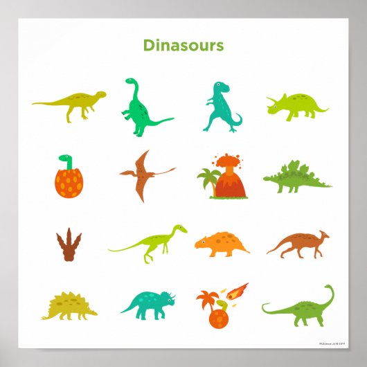 Dinosaurs Pattern Poster (Vorne)