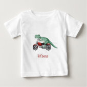 Dinosaurs personalized name baby t-shirt (Vorderseite)