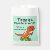Dinosaurs Rock Birthday Party Geschenktütchen (Vorderseite)