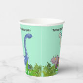 Dinosaurs Rock Birthday Party Pappbecher (Rechts)