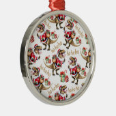 Dinosaurs Santa Hats Christmas Ornament Keepsake (Rechts)