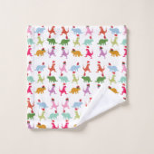 Dinosaurs Santa Mood Badhandtuch Set (Waschlappen)
