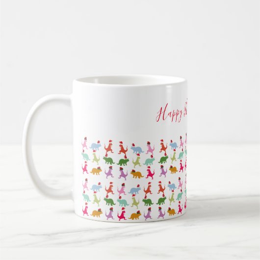 Dinosaurs Santa Mood Kaffeetasse (Links)