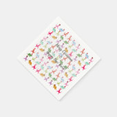 Dinosaurs Santa Mood Serviette (Ecke)