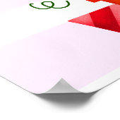 Dinosaurs Stomp Chomp and roar Birthday Girl Poster (Ecke)